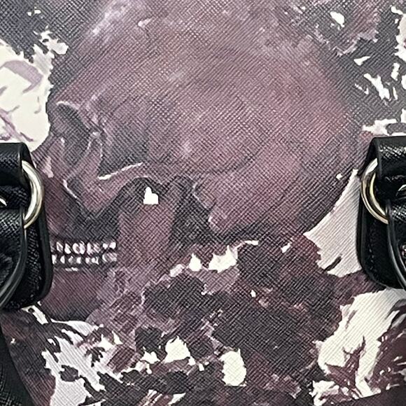 Gothic Purse Top-handle Handbag Punk Satchel Tote Skull Shoulder Crossbody  Bags - Picture 3 of 9